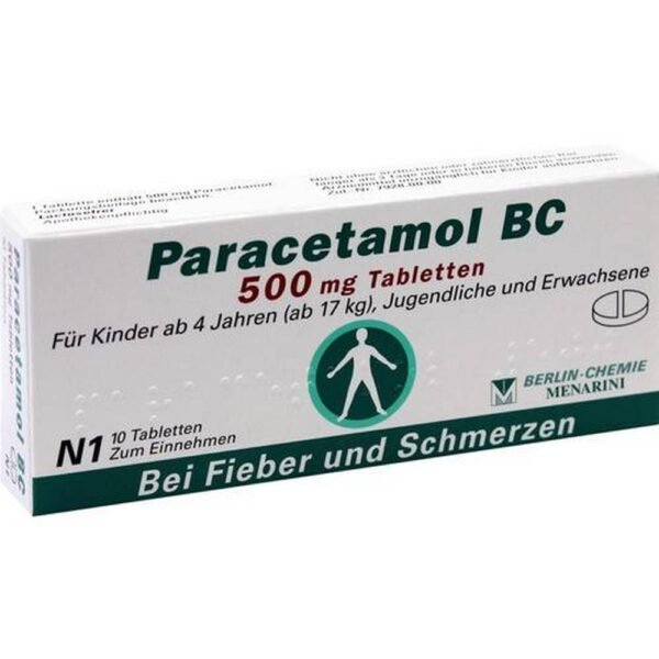 Berlinchemie, Парацетамол, Paracetamol Bc 500 mg, 10