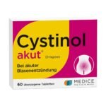 Cystinol acute is of plant origin, acts quickly and has an antibacterial effect.