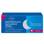 Diphenhydramin-hydrochloride Stada tablets are a sleeping pill from the group of antihistamines.