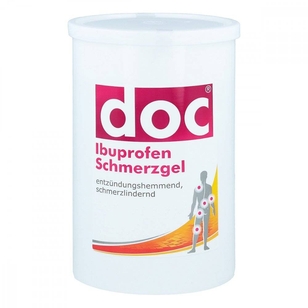 doc ibuprofen schmerzgel 5 1 kg Doc Ibuprofen relieves pain and suppresses inflammation when used topically.