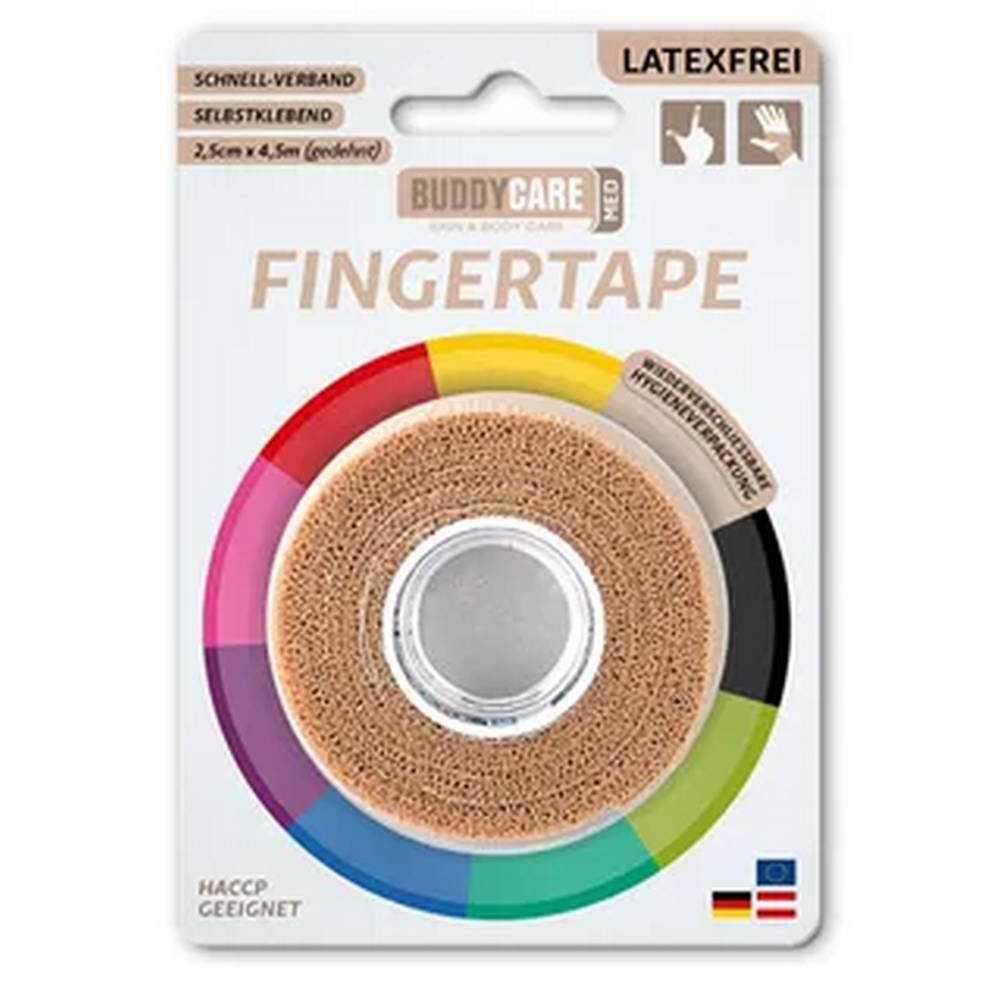 dr-dagmar-buddycare®-med-fingertape-skin-25cmx45m-1 Dr. Dagmar, БАДДИКЭР, BUDDYCARE® MED Fingertape SKIN 2.5cmx4.5m, 1 — изображение 1