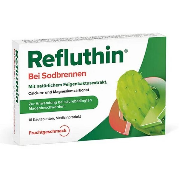 Refluthin® for heartburn: quick help and natural protection with prickly pear extract.