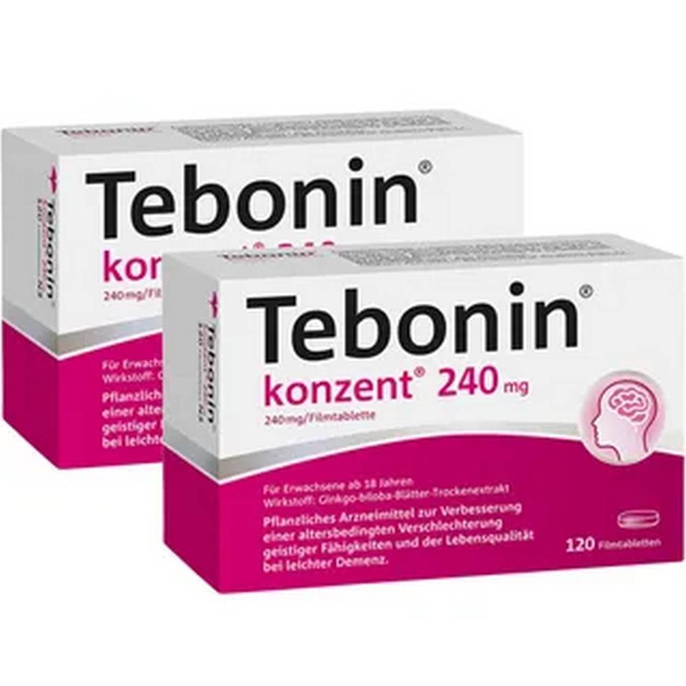 drwillmar-schwabe-tebonin®-konzent®-240-mg-2x120 Dr.Willmar Schwabe, Тебонин, Tebonin® konzent® 240 mg, 2x120 — изображение 1