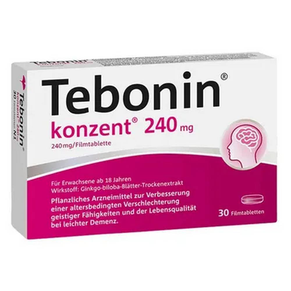 drwillmar-schwabe-tebonin®-konzent®-240-mg-30 Dr.Willmar Schwabe, Тебонин, Tebonin® konzent® 240 mg, 30 — изображение 1
