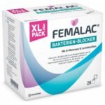 Femalac Bakterien-Blocker to support the treatment of bladder infections caused by E. coli bacteria and to protect against recurrent urinary tract infections (bladder infections or cystitis).