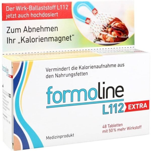 Formoline L112 Extra is a fat-binding drug for weight loss and control with a concomitant effect of lowering LDL cholesterol levels.