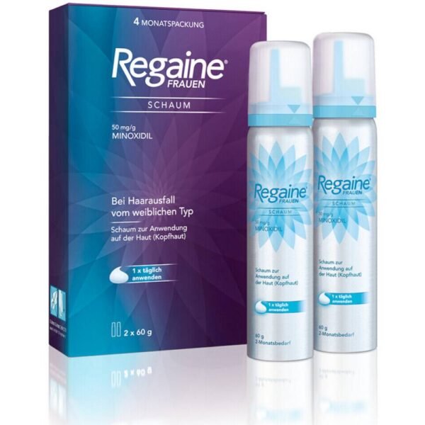 Rogaine foam stabilizes the course of female-pattern androgenetic alopecia in women.
