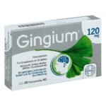 Gingium stimulates blood flow in the brain, improves memory and concentration when mental performance decreases.