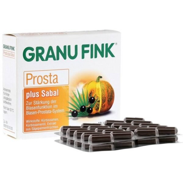 Granu Fink Prosta plus Sabal strengthens and soothes the prostate gland and bladder system.