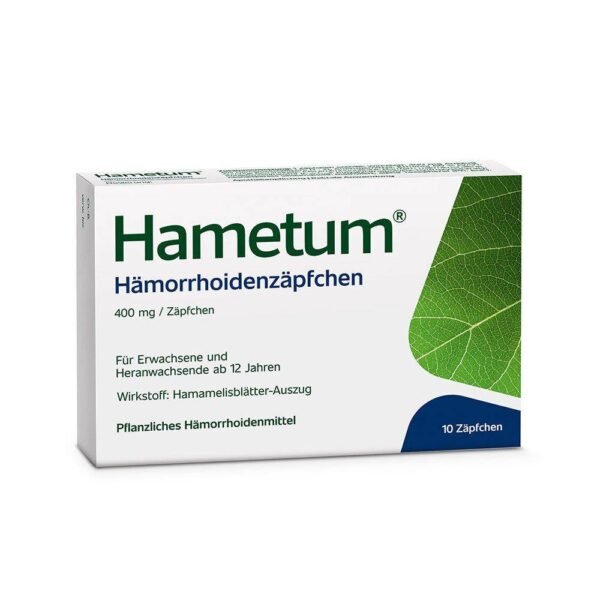 Hametum® suppositories are used for itching, oozing and burning in the early stages of hemorrhoids.