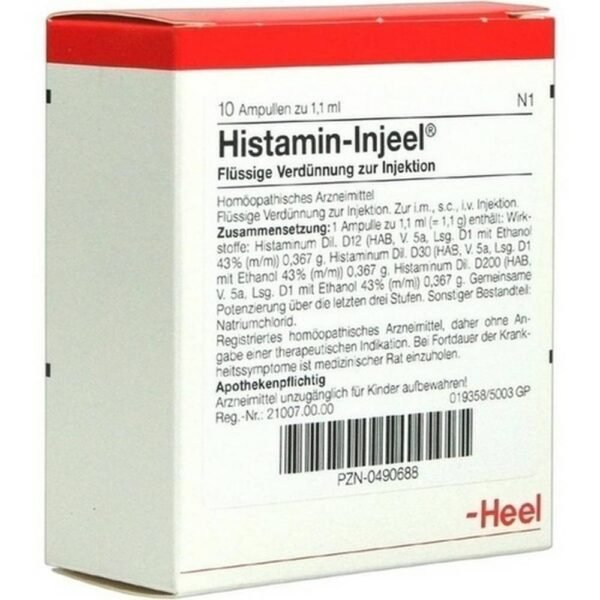 Histamine is a biogenic amine and belongs to the group of tissue hormones.