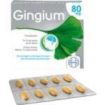 Gingium works by promoting blood circulation in the brain