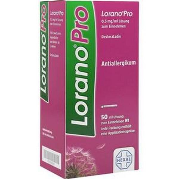 The preparation contains desloratadine, which belongs to the antihistamines.