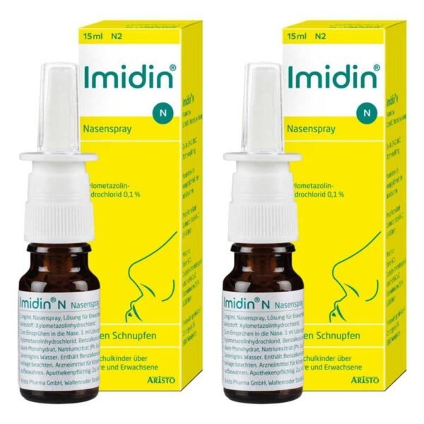 Imidin N nasal spray is an effective aid for runny nose and nasal congestion.