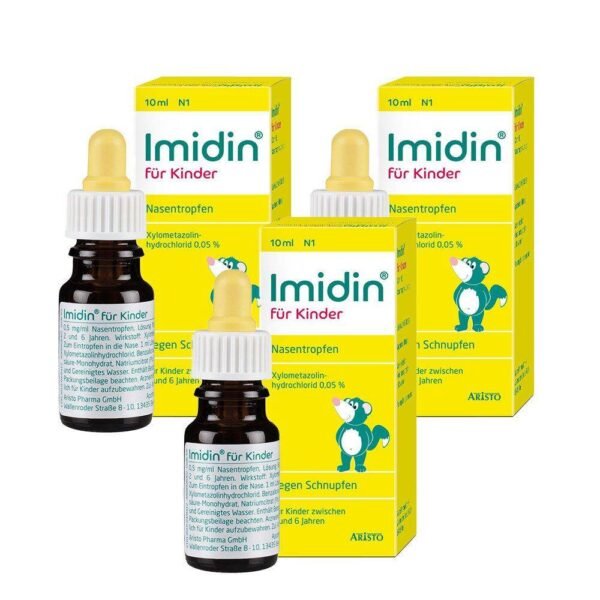 Imidin® for children fast and long-lasting anti-edematous effect in the form of drops for children aged 2-6 years.