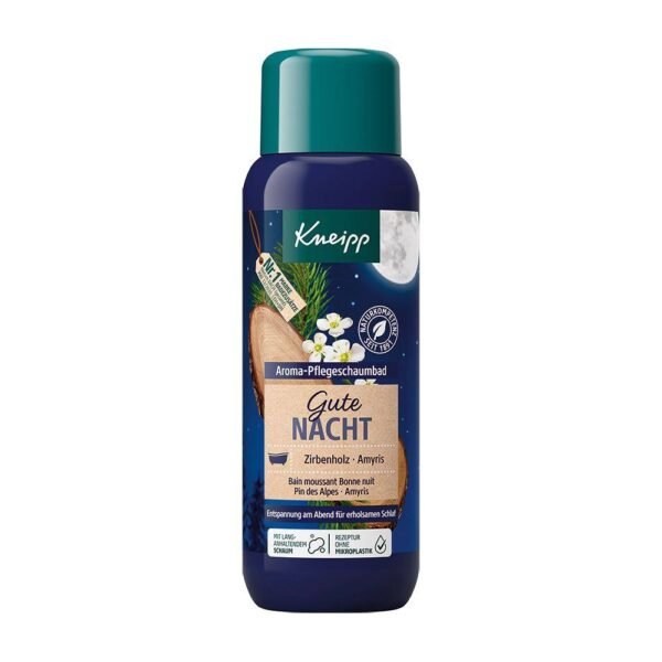 With natural nourishing oil, the bath keeps the skin moist.