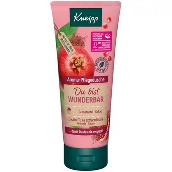 Care shower gel with valuable extracts of pomegranate and cocoa