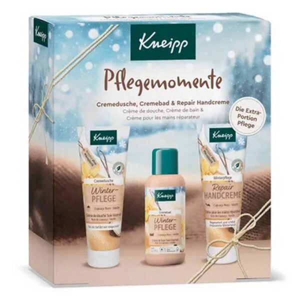 The Kneipp® Care Moments Set is ideal as a small gift in the winter time and ensures coziness in winter with its pleasantly warm, nourishing and luxurious scent.