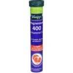 Food supplement with magnesium, B vitamins and vitamins C and E, with sweeteners