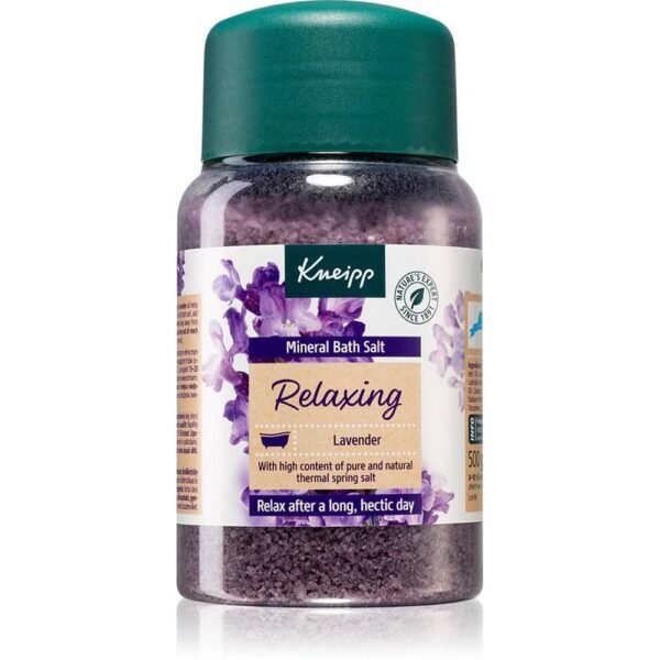 Relax and allow the Kneipp Relaxing Lavender bath salt with minerals to transport you to the fragrant landscape of romantic Provence.