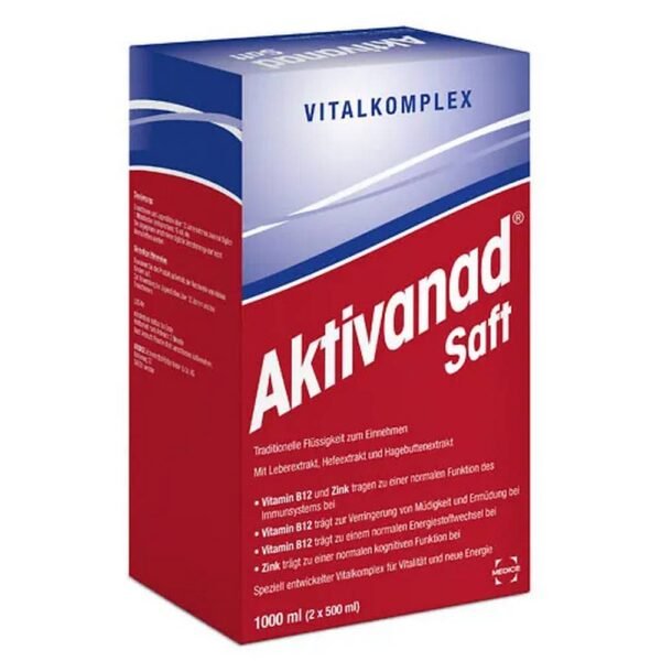 Aktivanad Juice, the vital complex for exhaustion due to vitamin B deficiency.