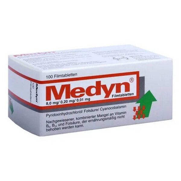 Lacking energy and tired? Medyn helps with exhaustion caused by vitamin deficiency with vitamin B6, B12 and folic acid! To prevent increased homocysteine ​​levels caused by vitamin deficiency.