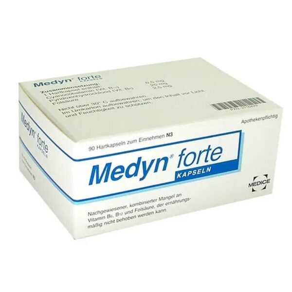 Lacking energy and tired? Medyn forte helps with exhaustion caused by vitamin deficiency with vitamin B6, B12 and folic acid! Medyn® capsules are taken in the case of a proven, combined deficiency of vitamin B6, B12 and folic acid that cannot be remedied through diet.
