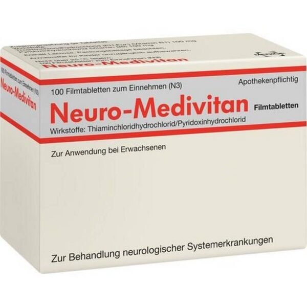Neuro-Medivitan for neurological diseases caused by vitamin deficiency, helps in the repair of damaged nerve cells.