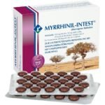 Myrrhinil Intest relieves diarrhea, painful abdominal cramps and flatulence, promotes regeneration of the permeable intestinal mucosa.