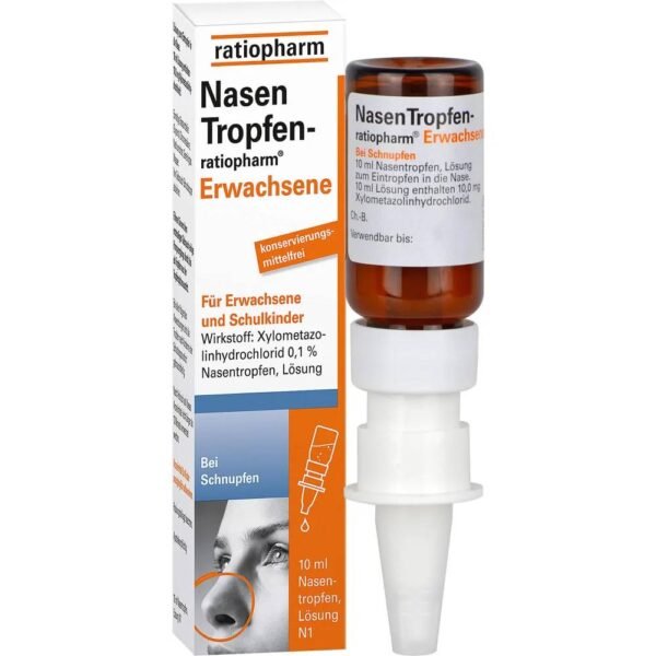 Nasal drops adults have vasoconstrictive properties, reduce swelling of the nasal mucosa, and make breathing easier.
