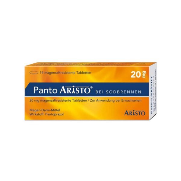Panto Aristo® for the short-term treatment of reflux symptoms (eg heartburn, acid reflux) in adults.