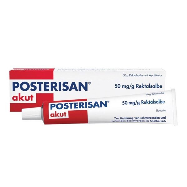 Posterisan acute is suitable for the treatment of itchy and painful symptoms associated with anal fissures or hemorrhoids.