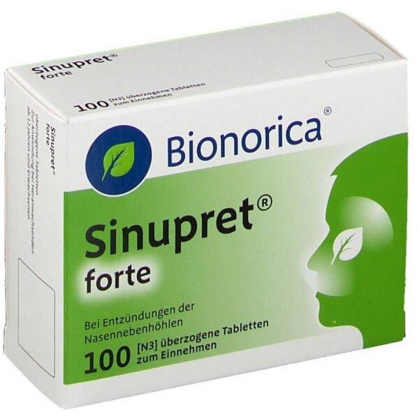Sinupret Forte has an expectorant effect and allows inflamed mucous membranes to swell.
