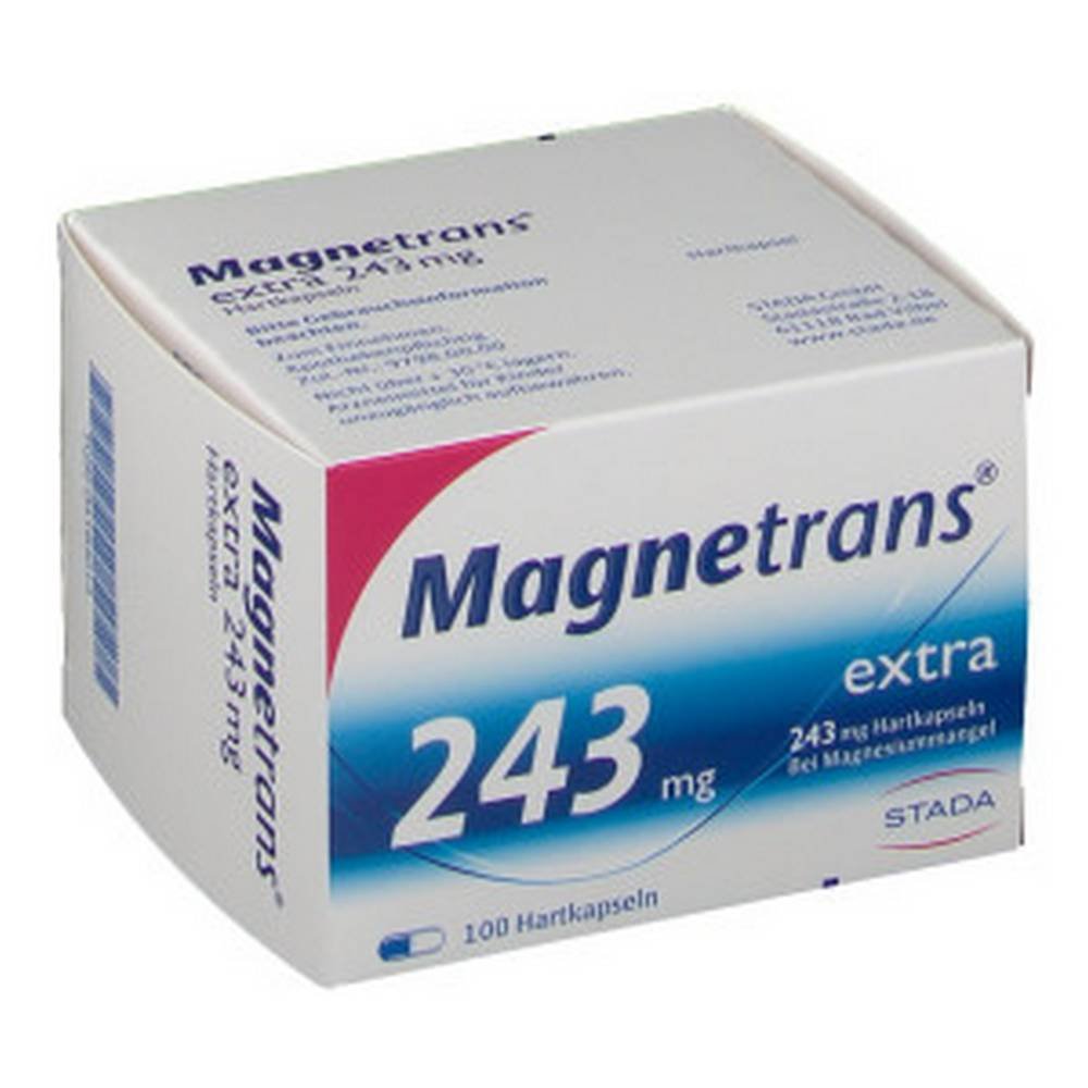 stada magnetrans extra 243 mg 100 Application area Mineral balance