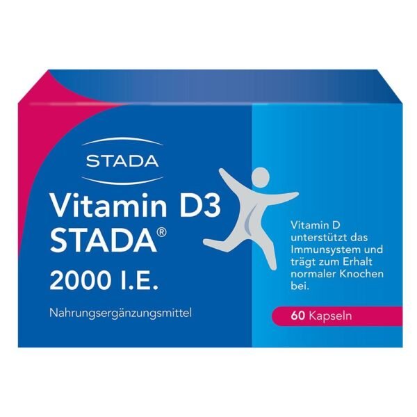 Vitamin D3 STADA® 2000 IU to support the immune system and bone health.
