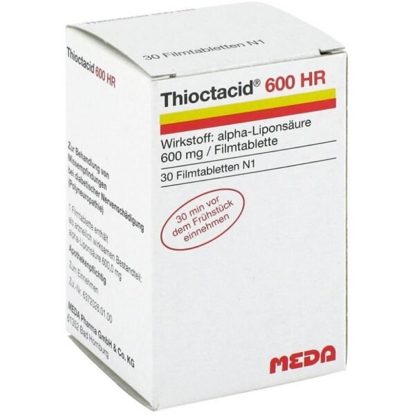 Thioctacid 600 HR for the treatment of abnormal sensations in diabetic polyneuropathy.