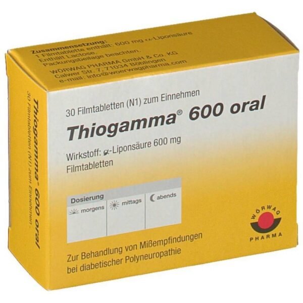 Thiogamma 600 Oral for diabetic polyneuropathy.