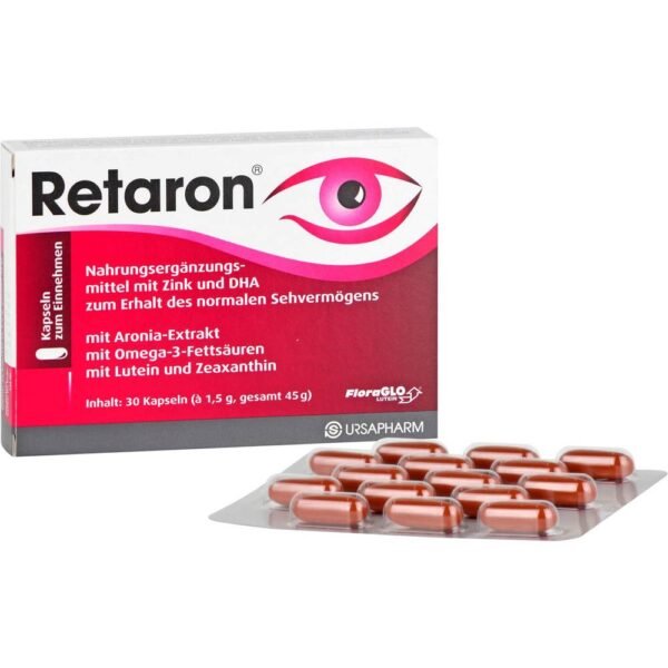 Retaron Amd is a food supplement that supports normal vision.