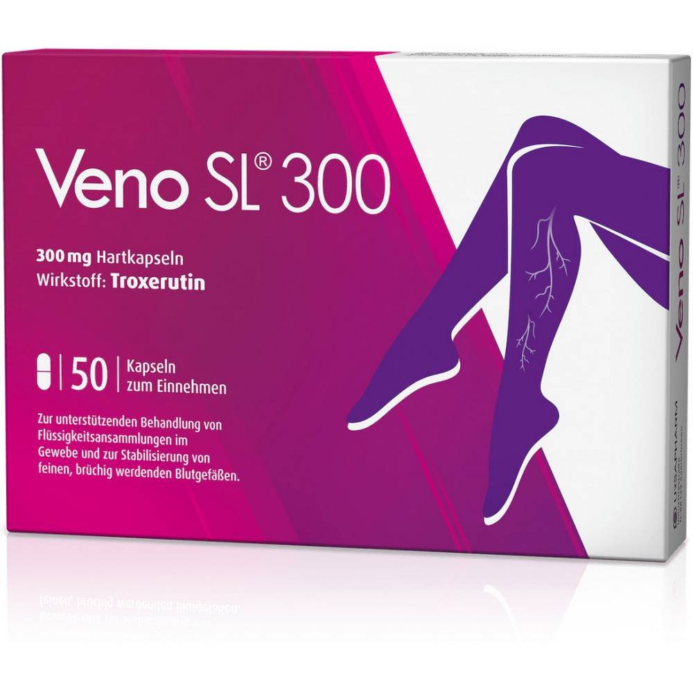 veno sl 300 kapseln 50 stk Veno SL 300 revives tired legs, improves blood circulation, relieves swelling.