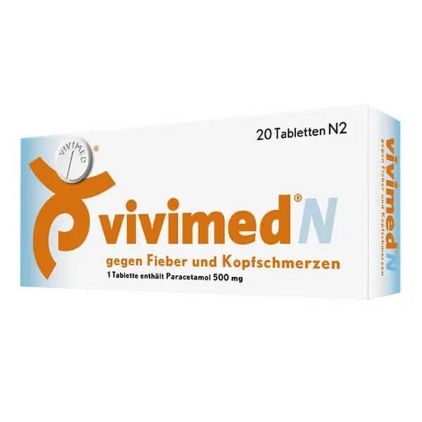 Vivimed® N against fever and headaches with the proven active ingredient paracetamol works reliably during the day and at night for mild to moderate headaches and fever.
