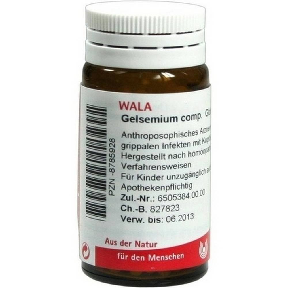 wala gelsemium comp 20 Flu-like infections, especially involving the head.