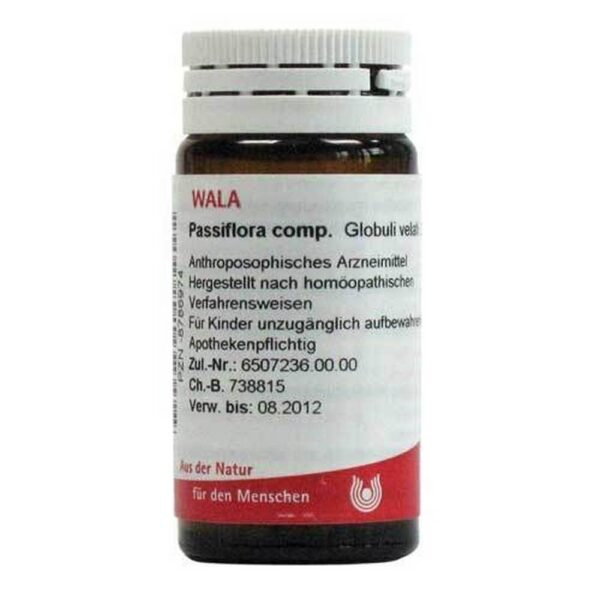 Passiflora Comp.Globuli from WALA Heilmittel GmbH is a sleeping aid. Globules are small pellets that are easy to take.
